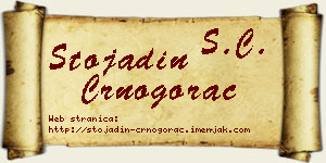 Stojadin Crnogorac vizit kartica